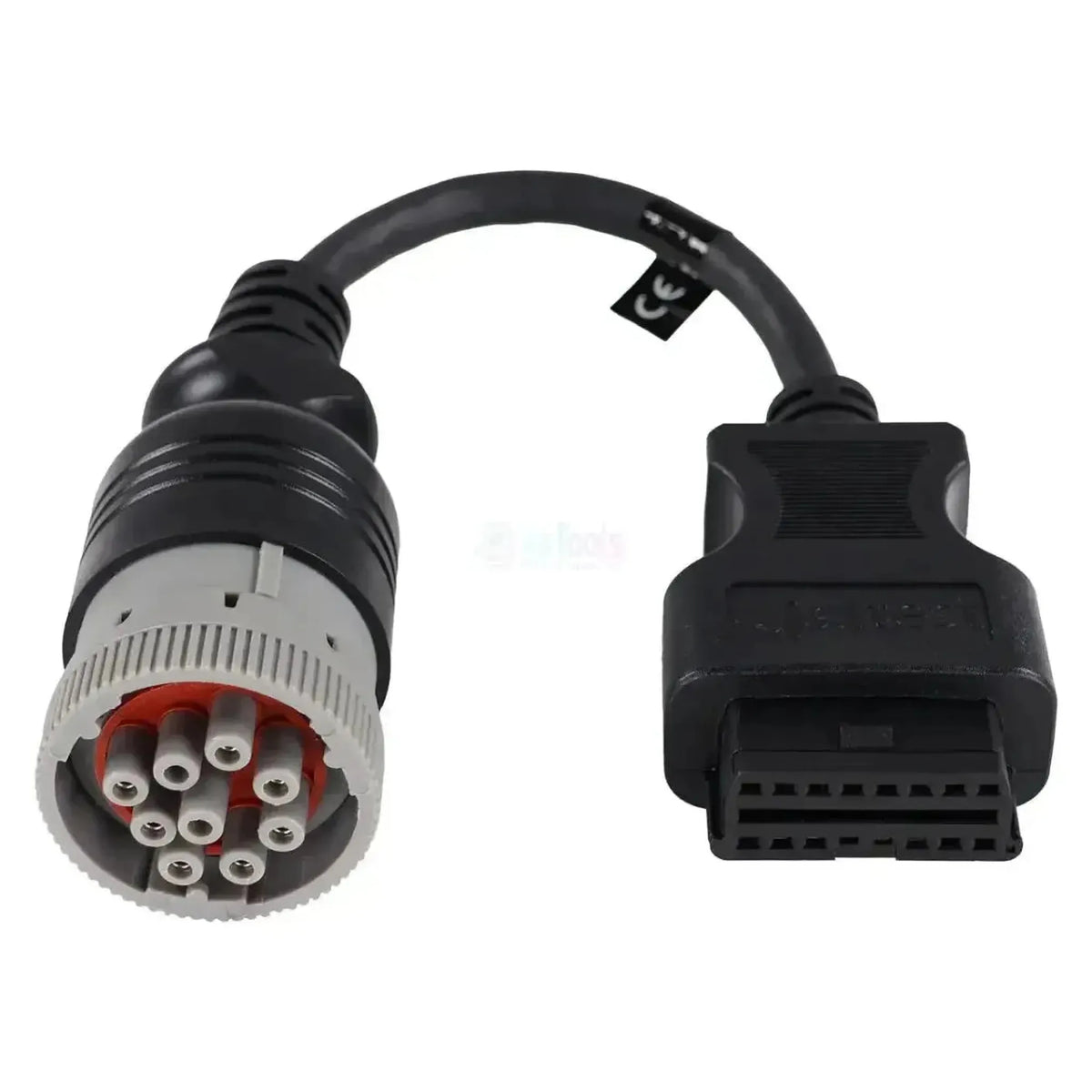 Jaltest (JDC505A) | CAT/Perkins 9-polig OBD - 16-polig OBD2-adapterkabel | Förbrännningsmotor