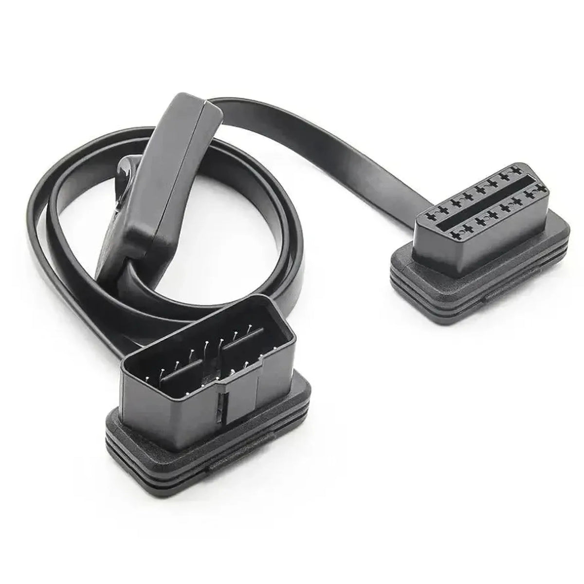 16-polig OBD2 flat förlängningskabel med switch (60 cm) | Gränssnitt