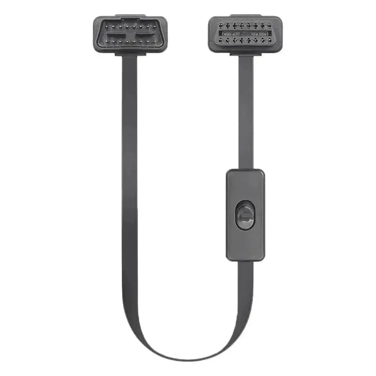 16-polig OBD2 flat förlängningskabel med switch (60 cm) | Gränssnitt