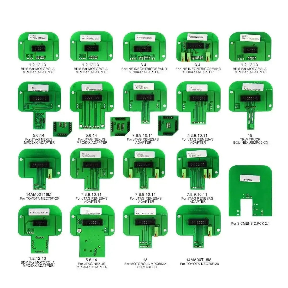 Adapterset (22-delad) för ECU-programmering | Tillbehör