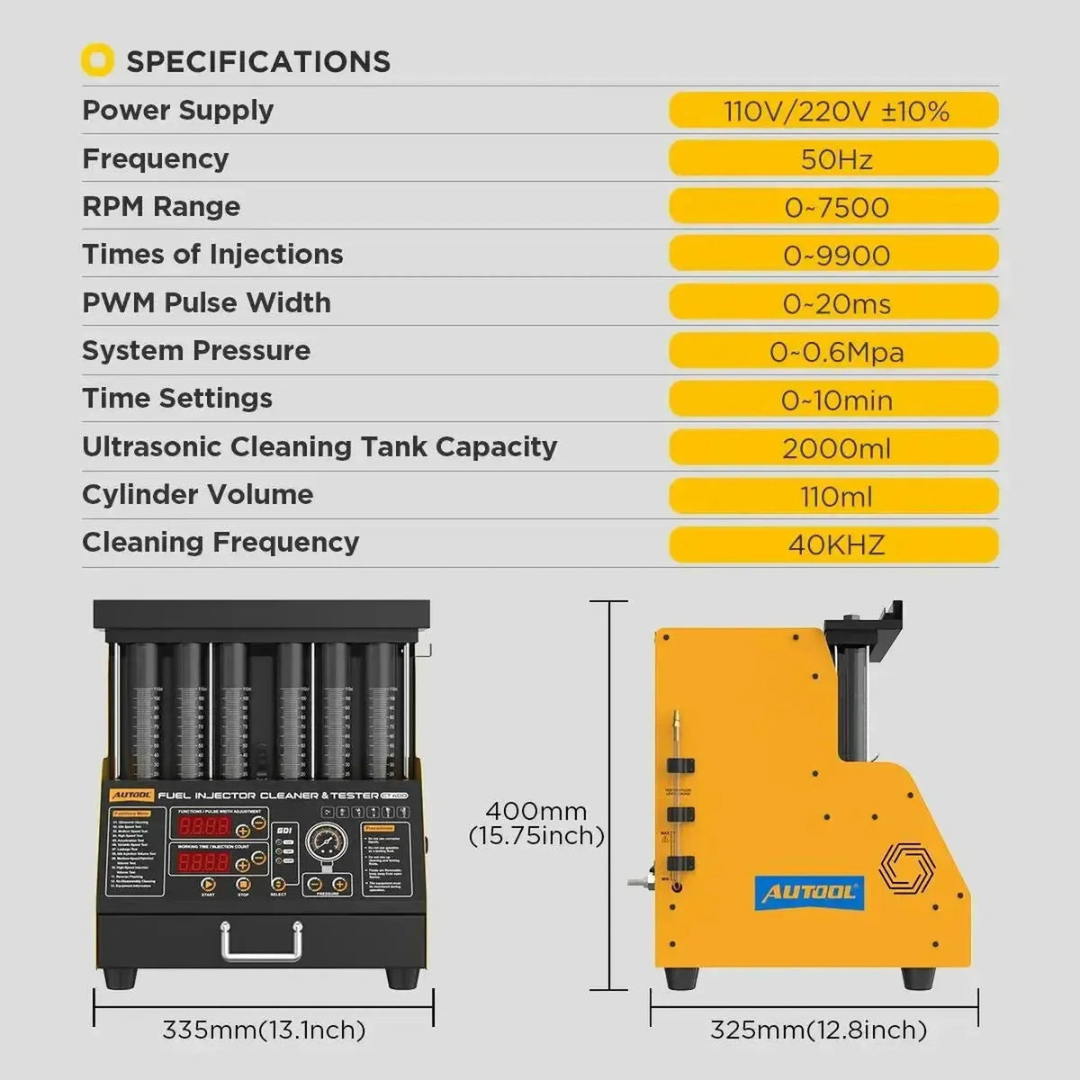 Autool CT400 | Injectortestare