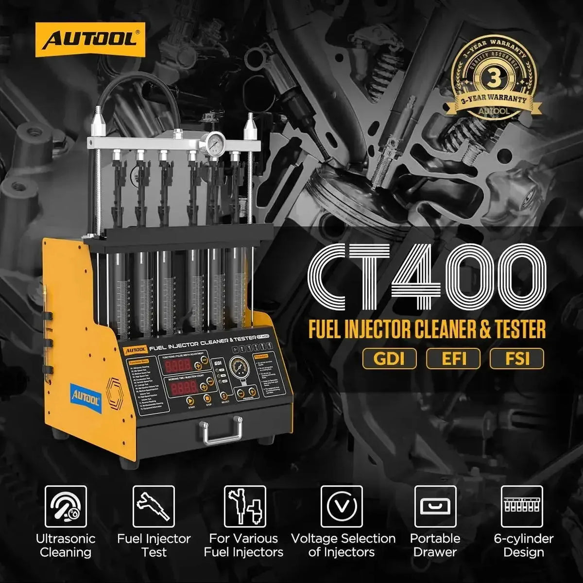 Autool CT400 | Injectortestare