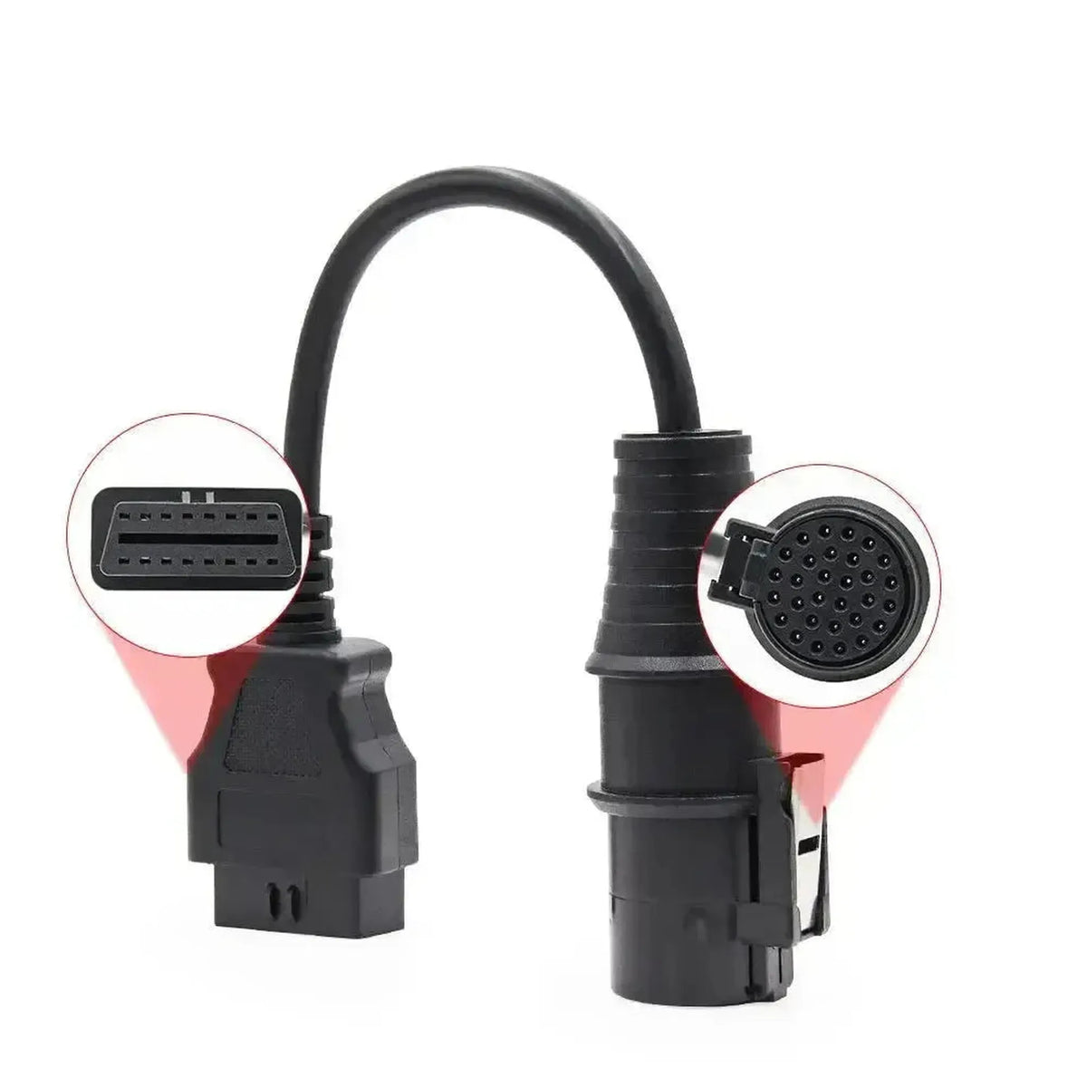 Iveco 30-polig OBD1 – 16-polig OBD2-adapterkabel | Lastbil
