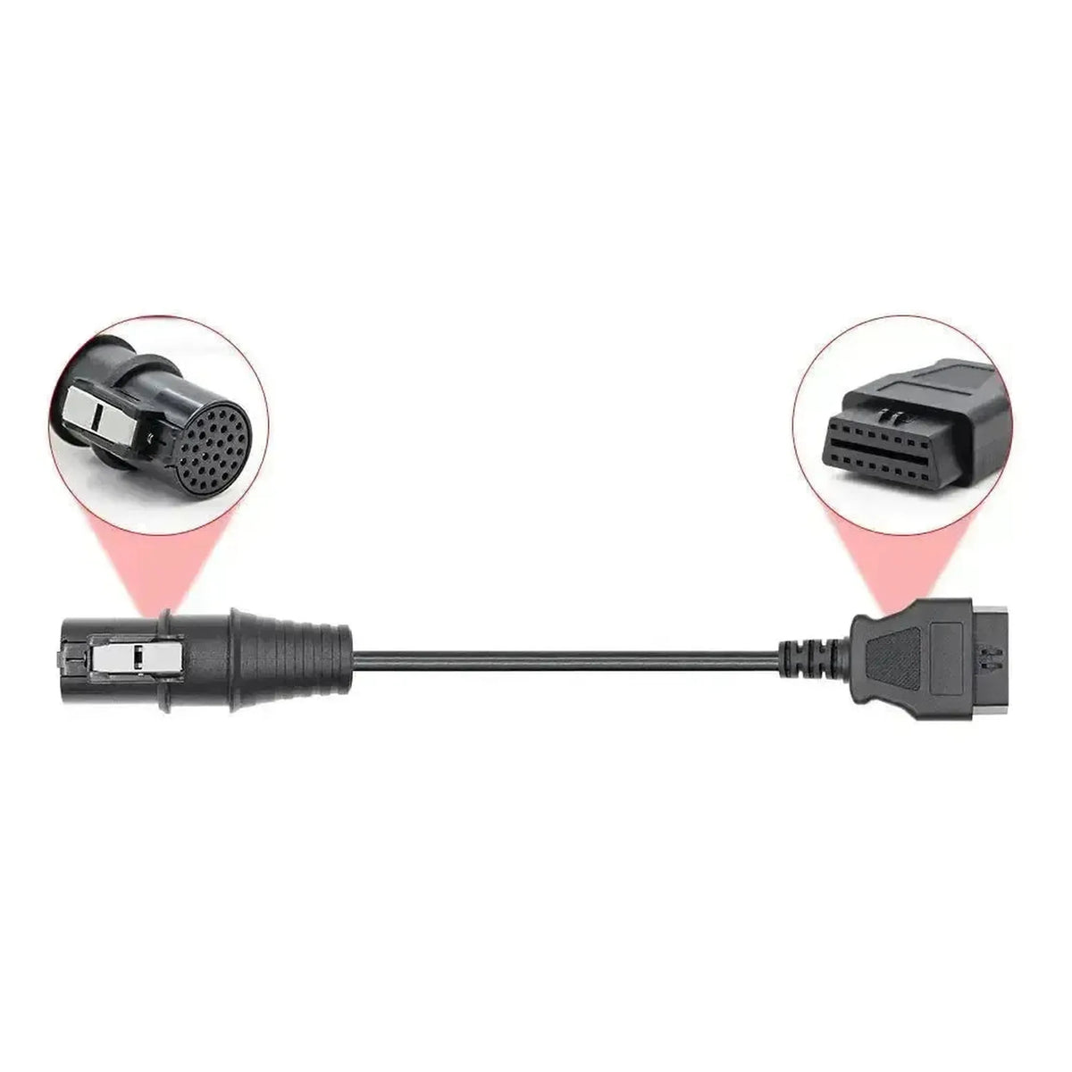 Iveco 30-polig OBD1 – 16-polig OBD2-adapterkabel | Lastbil