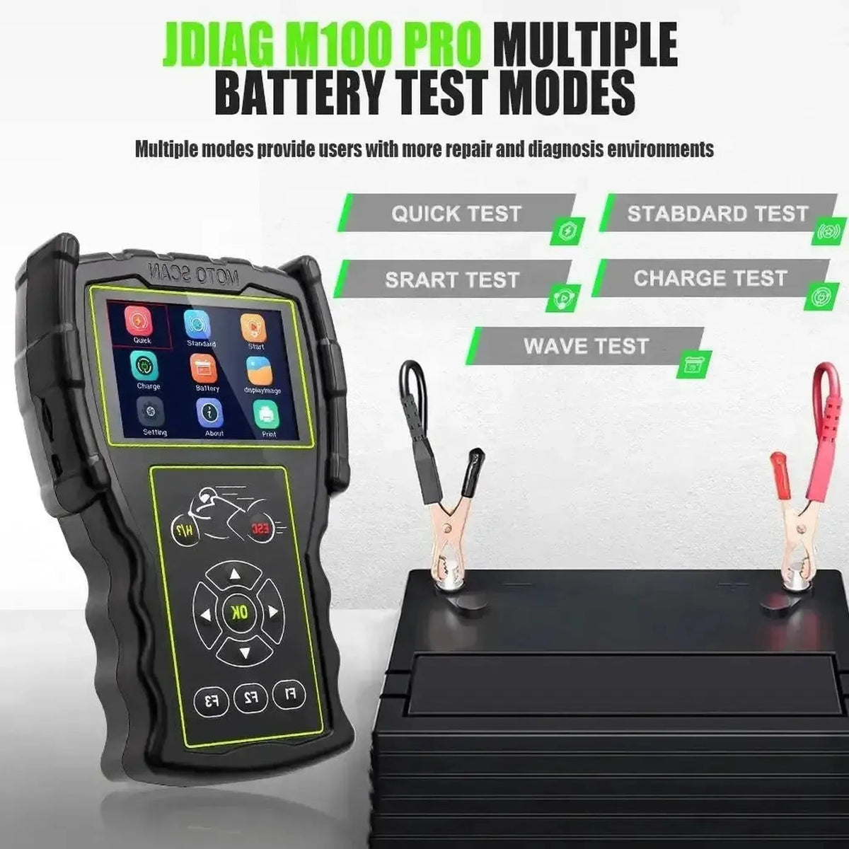 JDiag M100 Pro-motordianosapparat för motorcyklar