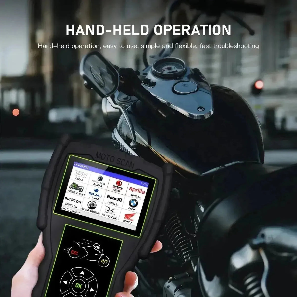 JDiag M100 Pro-motordianosapparat för motorcyklar