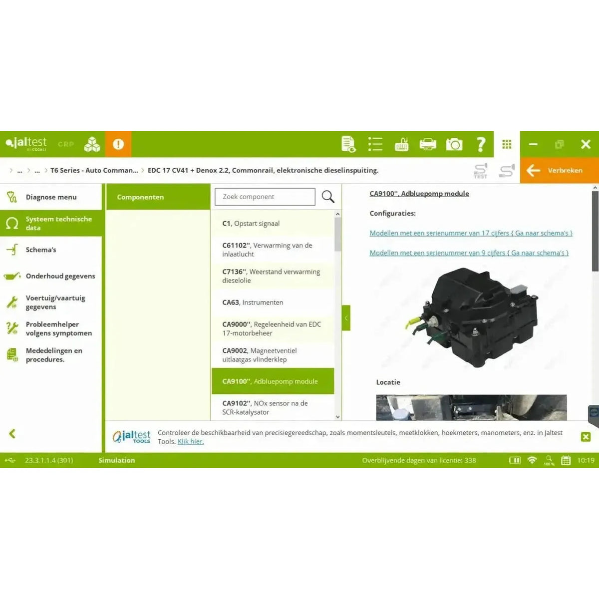 Jaltest AGV (Agricultural) diagnostikapparaten