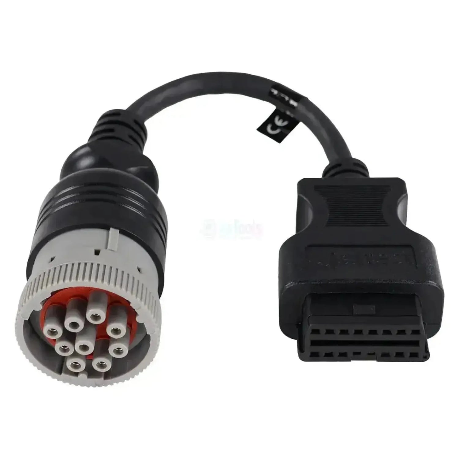 Jaltest (JDC505A) | CAT/Perkins 9-polig OBD - 16-polig OBD2-adapterkabel | Förbrännningsmotor