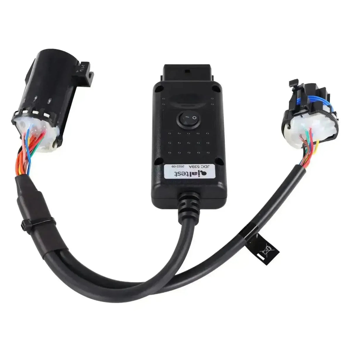 Jaltest (JDC539A) | Bobcat 6+6-polig OBD - 16-polig OBD2-adapterkabel | Förbränningsmotor