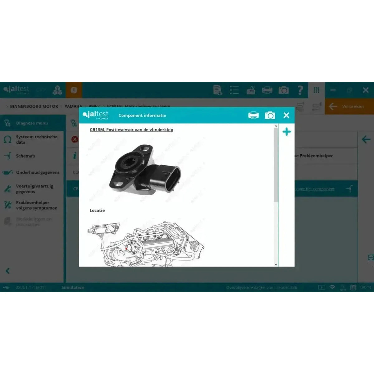 Jaltest Marine diagnosticeringsenhet för inombordsmotor