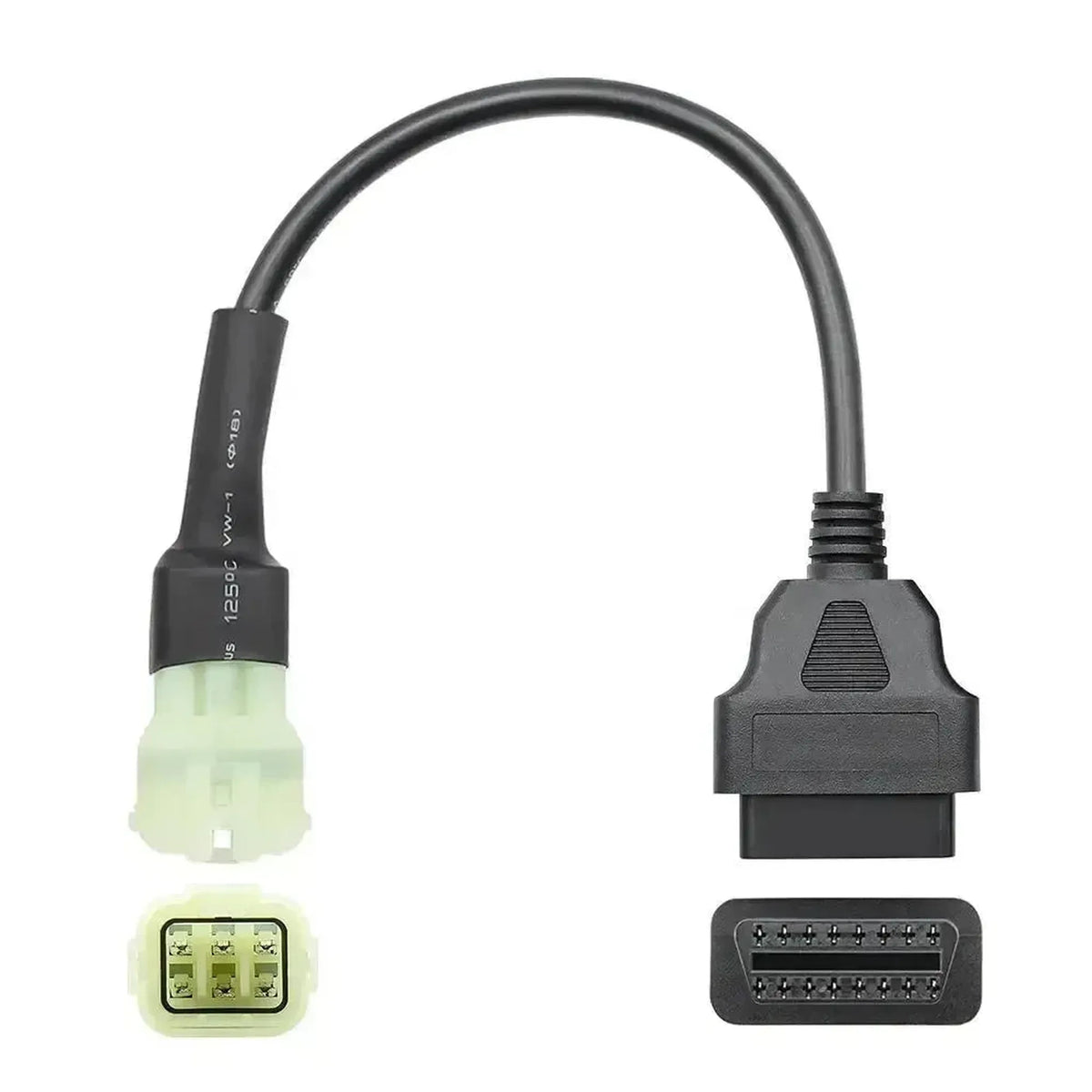 KTM 6-polig OBD – 16-polig OBD2-adapterkabel | Motorcykel