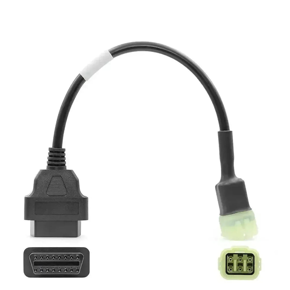 Kawasaki 6-polig OBD – 16-polig OBD2-adapterkabel | Motorcykel