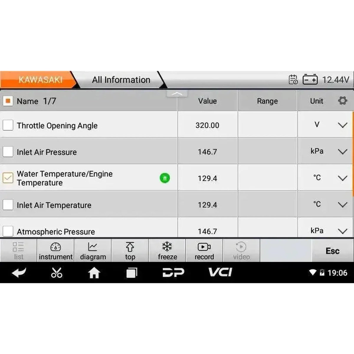OBDSTAR IScan Kawasaki (Marine) | Diagnosapparat | Motorbåt