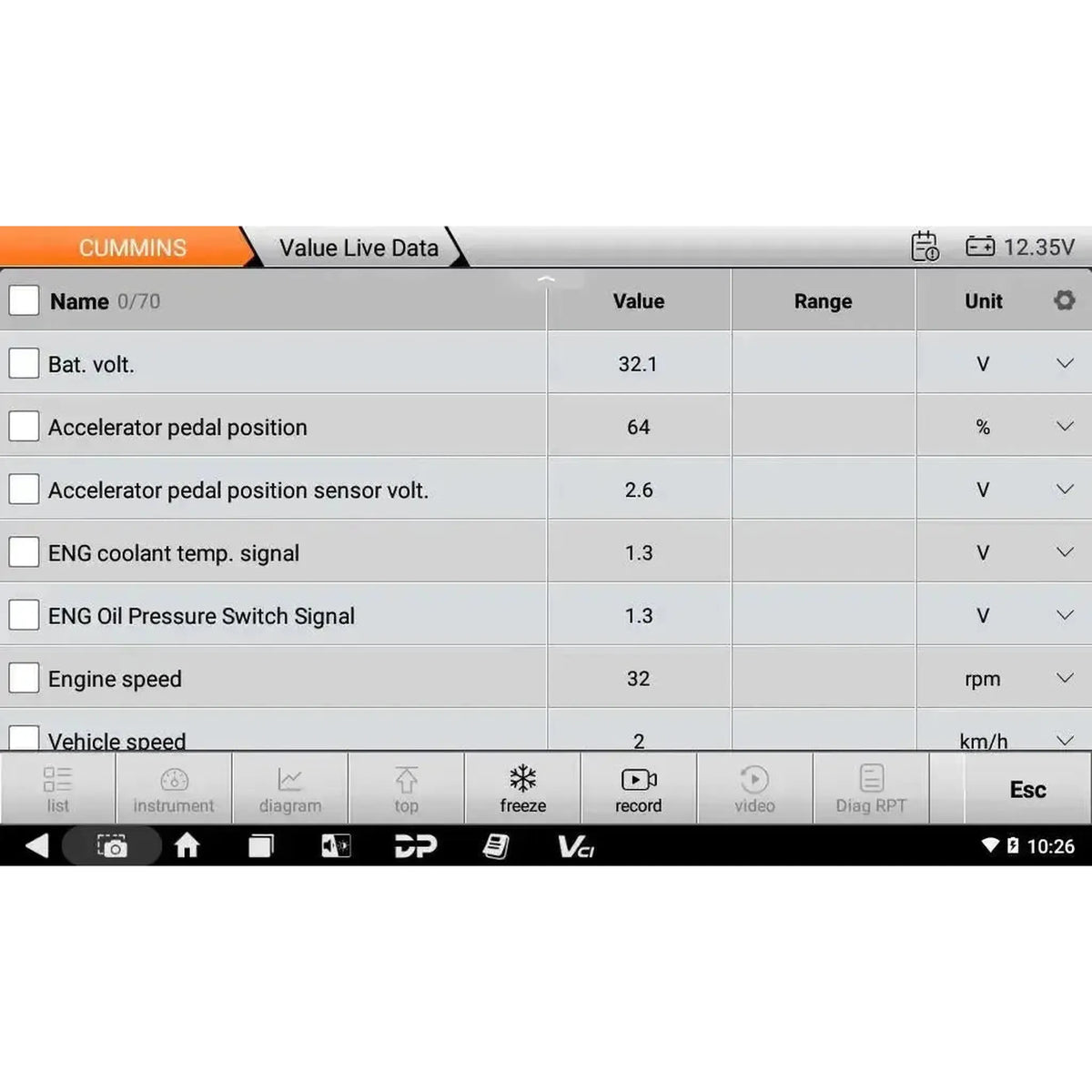 OBDSTAR IScan Pro Cummins (Marine) | Diagnostikenhet | Motorbåt