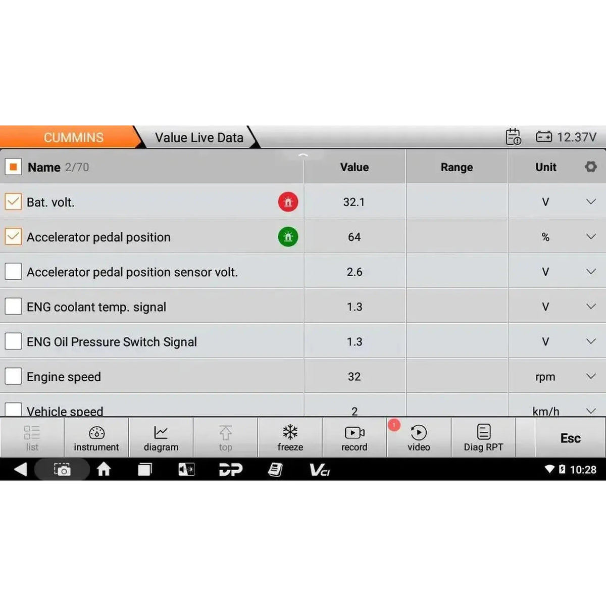 OBDSTAR IScan Pro Cummins (Marine) | Diagnostikenhet | Motorbåt