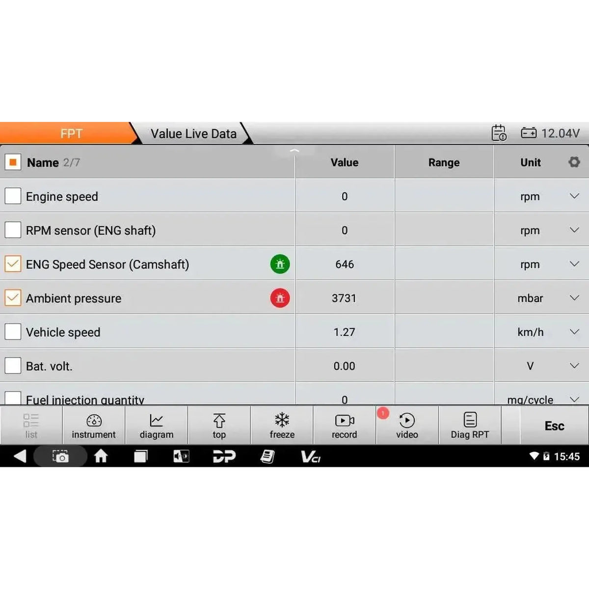 OBDSTAR IScan Pro FPT (Marine) | Diagnostikinstrument | Motorbåt