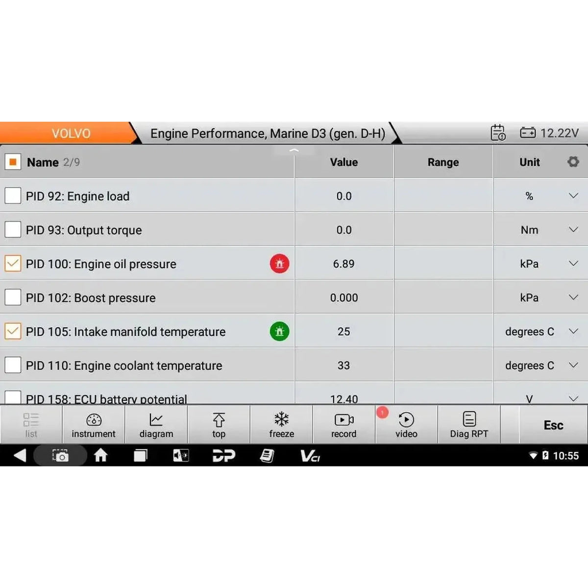 OBDSTAR IScan Pro Volvo (Marine) | Läsverktyg | Motorbåt