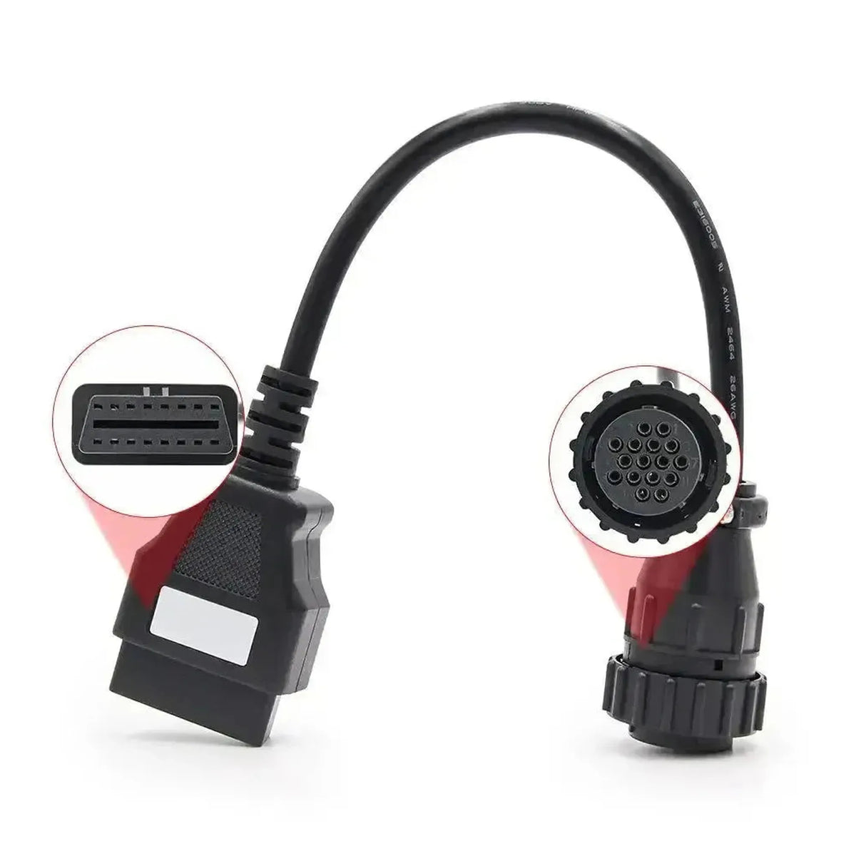 Scania 16-polig OBD1 – 16-polig OBD2 adapterkabel | Lastbil