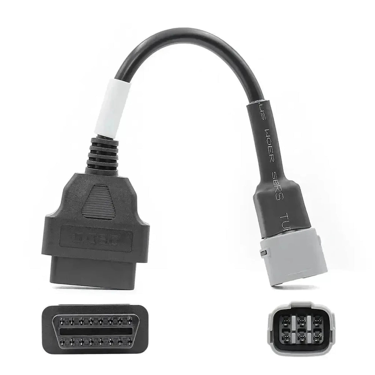 Suzuki 6-polig OBD – 16-polig OBD2-adapterkabel | Motorcykel
