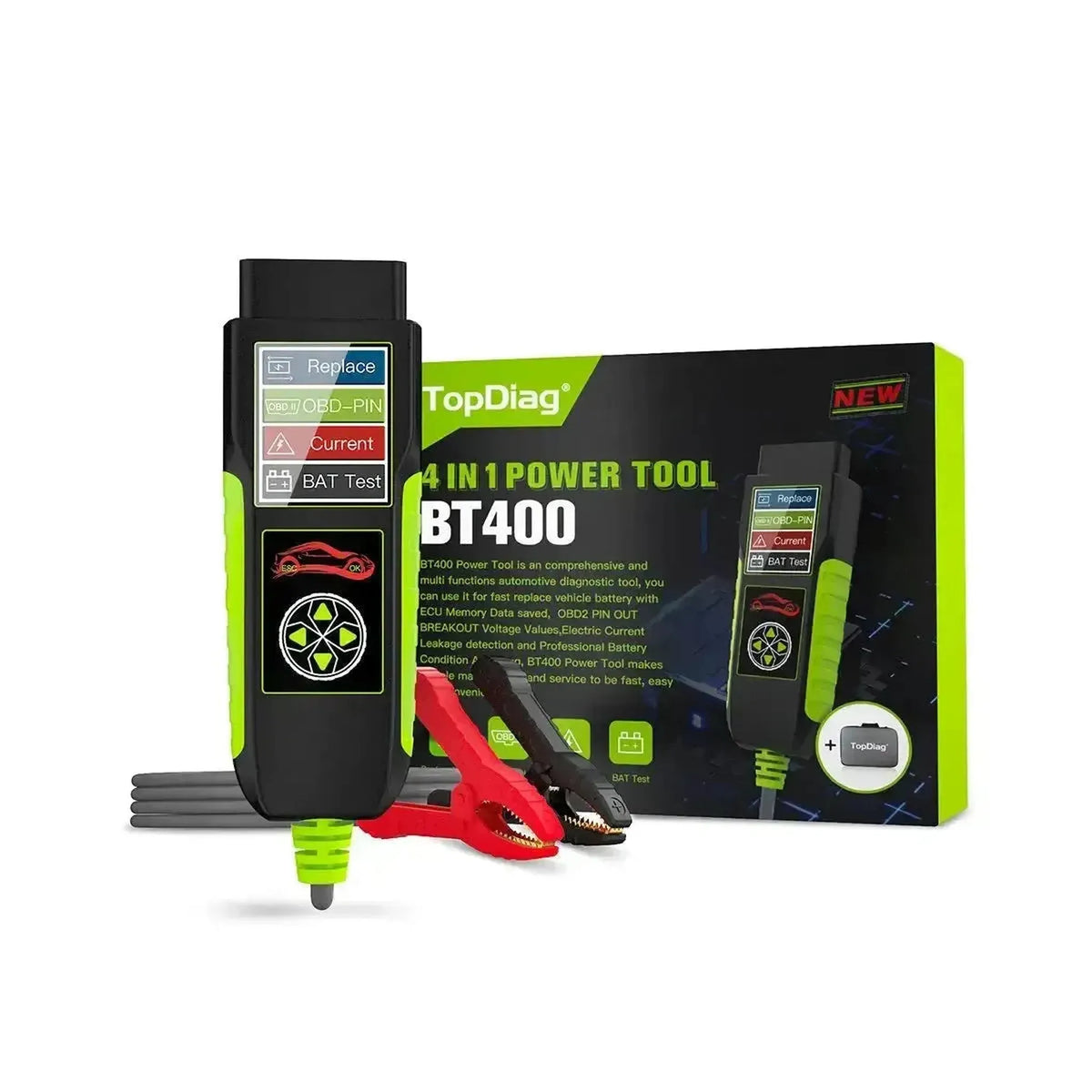 TopDiag BT400 Multifunktionell | Batteritestare