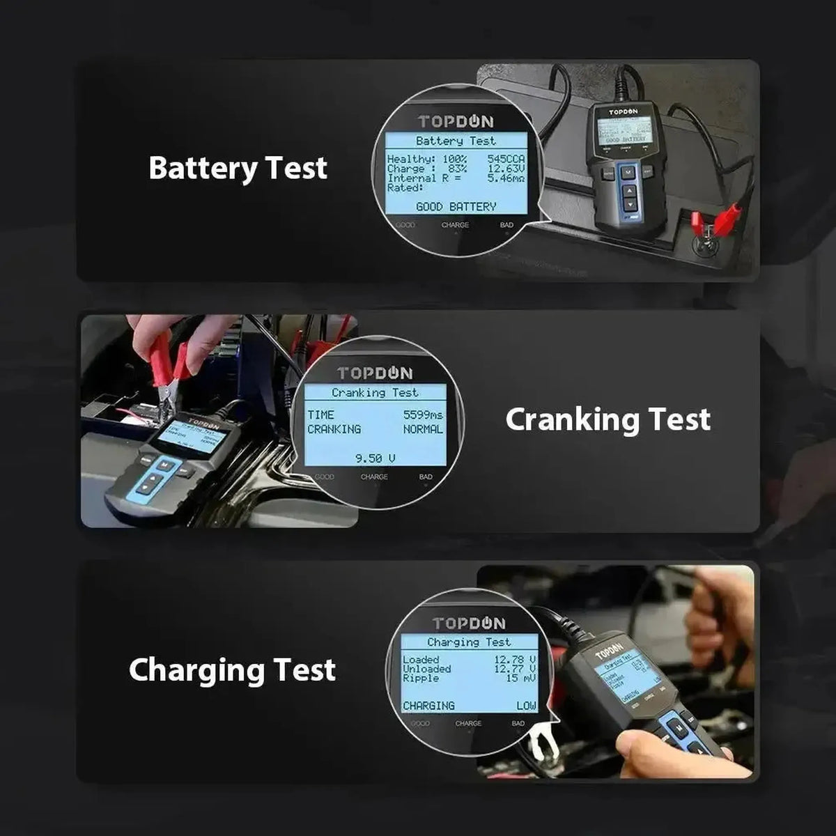 Topdon BT100 | Batteritest