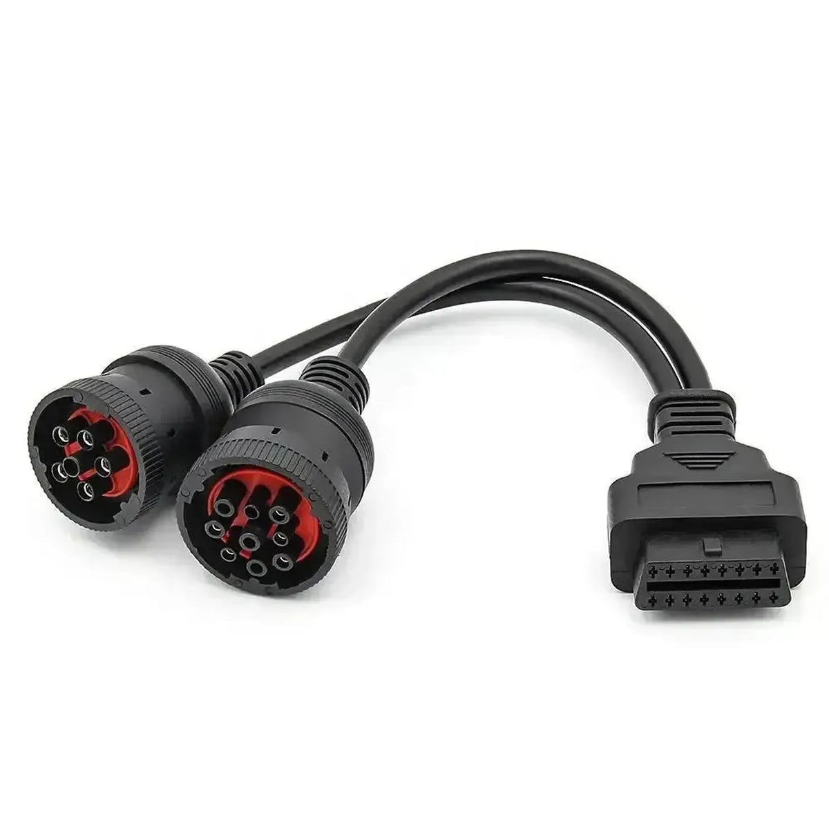 Universell 6+9 J1708+J1939 – 16-kontakts OBD2-adapterkabel | Arbets- och nyttofordon